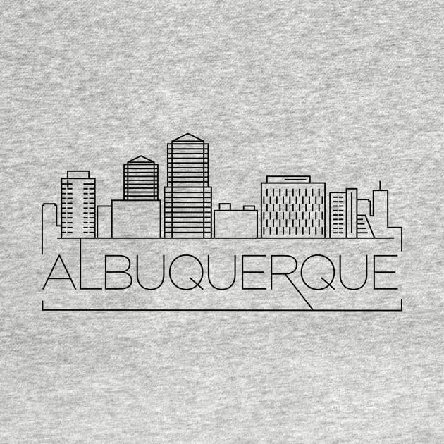 Albuquerque Minimal Skyline by kursatunsal